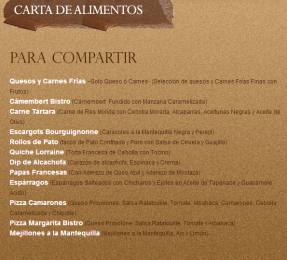 Para compartir - Bistro y Vinos - Puebla